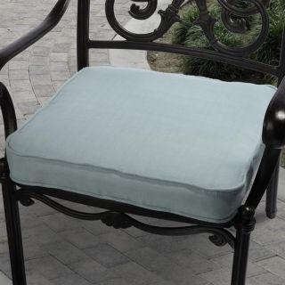 Kate Robin Grey Blue Outdoor Cushion with P. Kaufmann Fabric