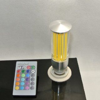 E27 3w RGB Multicolor Ir Remote Control Crystal Glass Cylinder LED