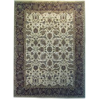 Indo Hand knotted Ivory Vegetable Dye Wool Rug (9 x 12) Was $1,099
