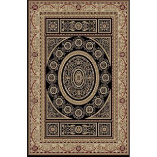 Aubusson Black Oriental Rug (53 x 77) Today $140.59 4.5 (2 reviews