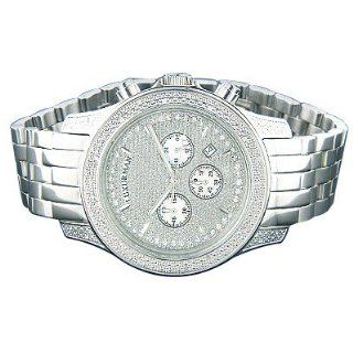 Luxurman Mens Watches Designer Diamond Watch 0.50ct: Watches: 