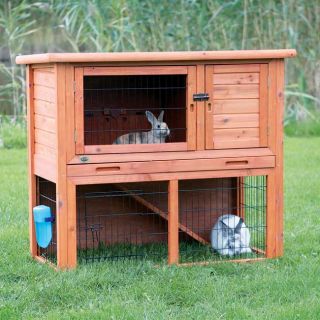 Rabbit Hutch with Sloped Roof (L)