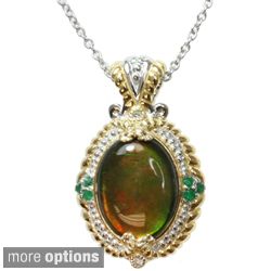 Michael Valitutti Two tone Multi gemstone Necklace Today: $149.99