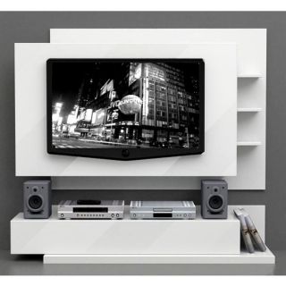 Mur TV laqué blanc 172x145 cm   Achat / Vente MEUBLE TV   HI FI Mur