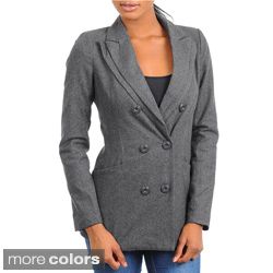 Stanzino Womens Wool Blazer Jacket with Double Lapel Detail Today $