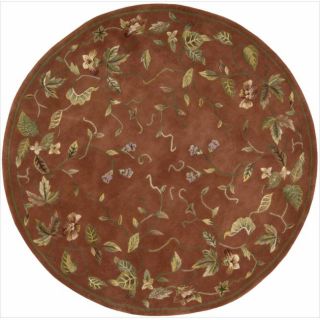 Hand tufted Julian Floral Spice Rug (6 Round) See Price in Cart