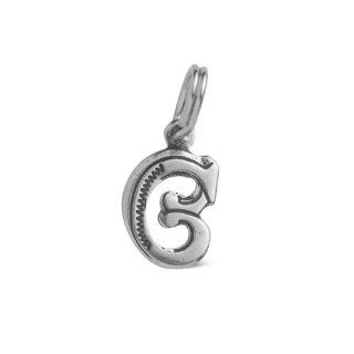 Sterling Silver Letter C Initial Pendant Necklace