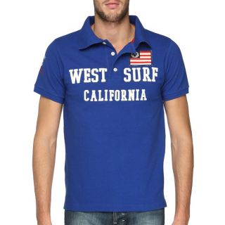 WEST SURF CALIFORNIA Polo H Bleu royal   Achat / Vente POLO WEST SURF