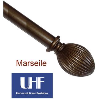 Marseille 48 to 88 inch Adjustable Curtain Rod Set