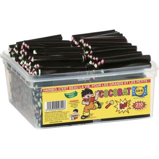 HARIBO Cocobat   Bonbons à la réglisse   Boîte de 210 pièces soit