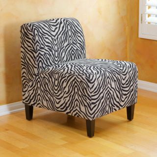 Zebra Chenille Chair