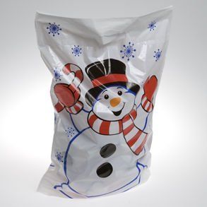 Plastic Snowman Bags Toys & Games