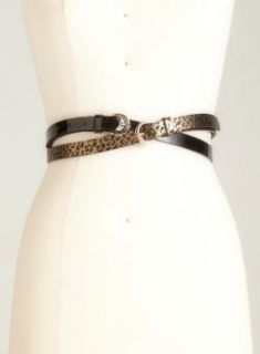 Betsey Johnson 2fer Leopard Skinny Belt Today $19.99