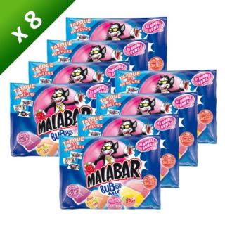 MALABAR Bubble Mix   Lot de 8 sachets de 214 grammes   Assortiment de