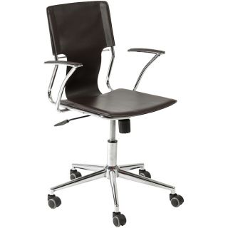 Terry Brown Leatherette Chrome Office Chair Today $170.00