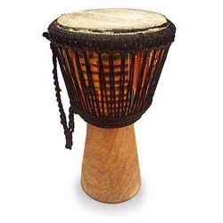 Sese Wood Kente Pillar African Djembe Drum (Ghana) Today $349.99