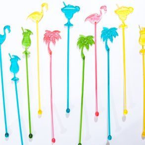 Tropical Drink Stirrers Toys & Games