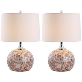 Indoor 1 light Nikki Sea Shell Table Lamps (Set of 2)