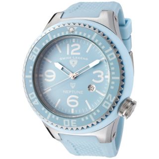 Swiss Legend Mens Neptune Light Blue Silicone Watch