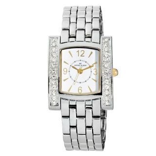 Anne Klein Womens Two tone Crystal accented Watch