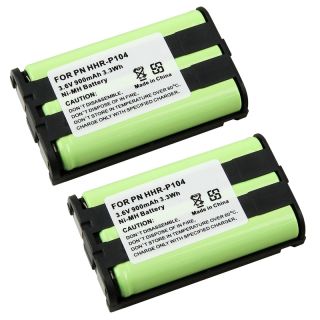 Cordless Phone Ni MH Battery for Panasonic HHR P104 (Pack of 2) Today