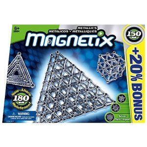 Magnetix 150 Piece Metallic Silver Set Toys & Games