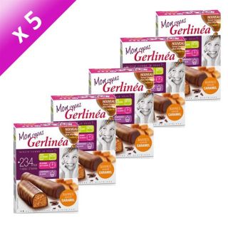 GERLINEA Barres Repas Caramel X 5   Achat / Vente GOÛTER MINCEUR