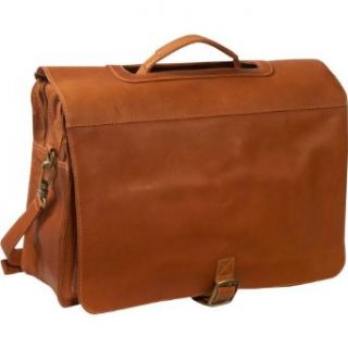 Piel Leather Executive Briefcase Saddle: Clothing