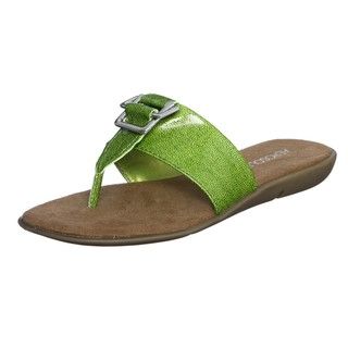 Aerosoles Womens Savvy Green Thong Sandals