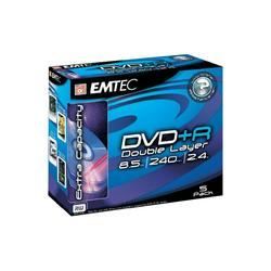 Pack de 5 DVD+R Emtec 240 min. 8,5 Go 8x   Achat / Vente CD   DVD
