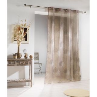 Panneau rideau à oeillets métal BYZANCE, largeur 140 cm hauteur 240