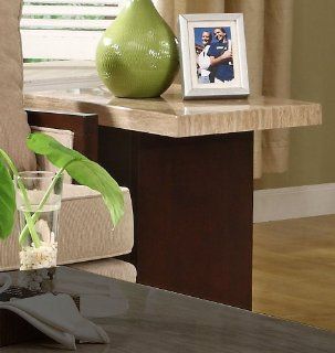 Homelegance Mooney Faux Marble Top End Table w/ Espresso