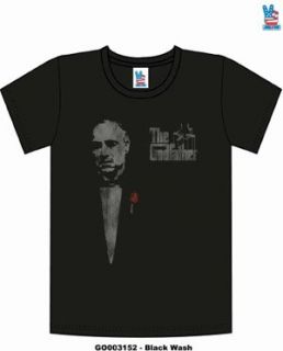 The Godfather Vintage Don Corleone & Movie Logo T shirt by