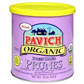 Pavich Organic Prunes, 15 Ounce Canister (Pack of 4) 