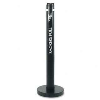 Rubbermaid Commercial Black Round Steel Smokers Pole