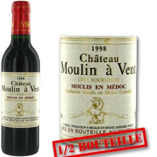 Château Moulin à Vent Moulis 1998 en 1/2 bouteile   Achat / Vente