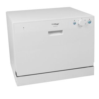 Koldfront 6 Place Setting White Countertop Dishwasher