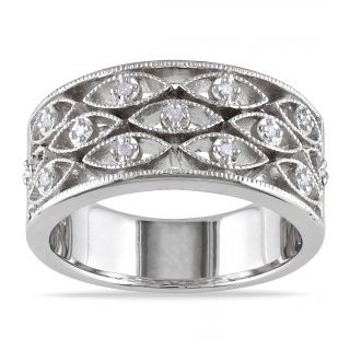 Sterling Silver, White Diamond Rings: Buy Engagement