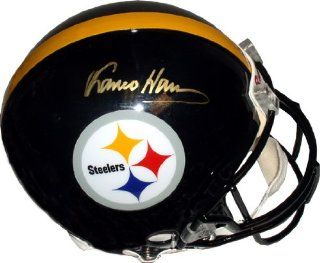 Franco Harris Hand Signed Steelers Helmet: Sports