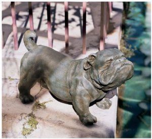 15.5 English Bulldog Decorative Statue Sculpture Home