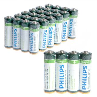 Phillips Zinc Carbon AA Batteries (Pack of 24)