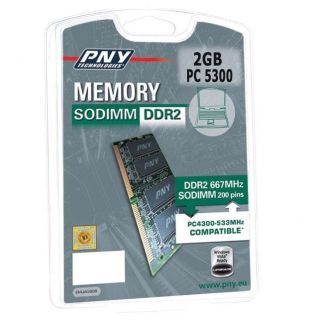 PNY SODI102GBN/5300/2 BX   Achat / Vente MEMOIRE PC   PORTABLE PNY