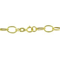 10k Yellow Gold 20 inch Oval link Chain Necklace