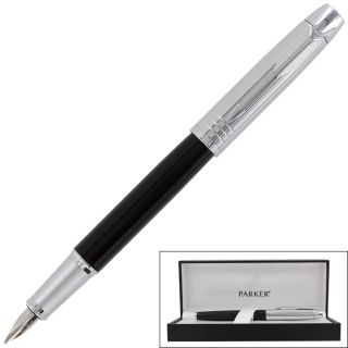 Parker IM Premium Custom Black Chrome Medium Nib Fountain Pen Today: $