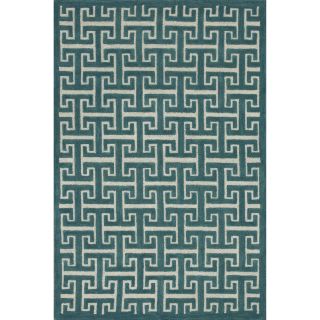 Hand tufted Logan Teal Wool Rug (50 x 76) Today $240.99 Sale $216