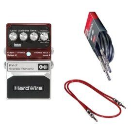 DigiTech RV 7 Stereo Reverb Pedal Bundle with 10 Foot