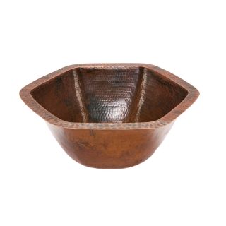 Hexagon Under Counter Hammered Copper Sink Today $237.00