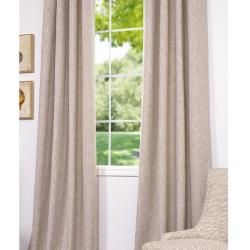 Oatmeal Cotton Linen 108 inch Grommet Curtain Panel