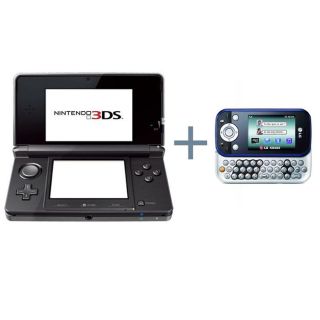 Console NINTENDO 3DS Noire COSMOS + LG KS365 Bleu   Achat / Vente PACK