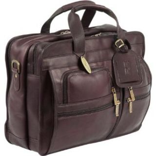 Claire Chase Executive Computer X Wide Briefcase   Saddle